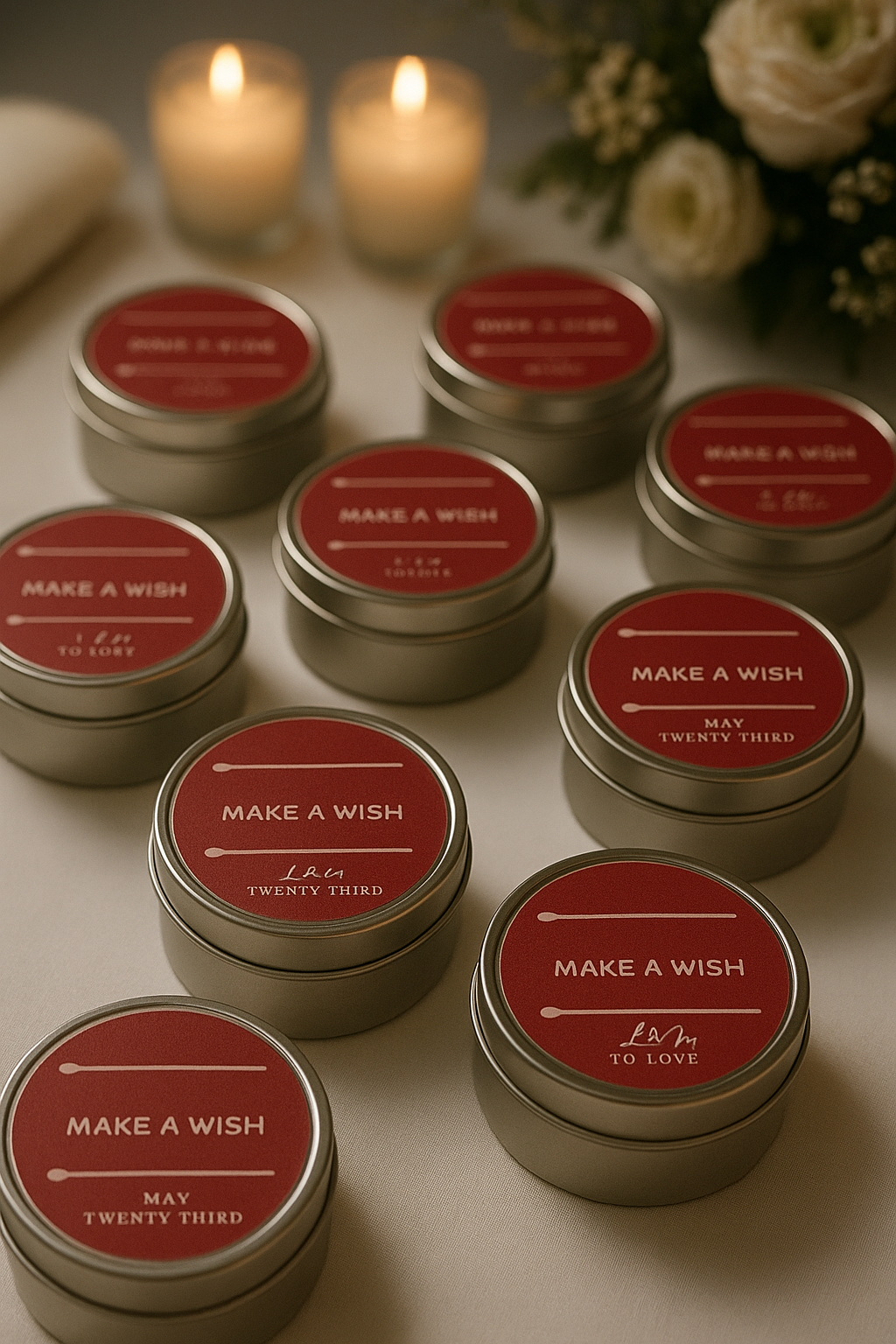 Custom Design Scented Soy Wax Candles