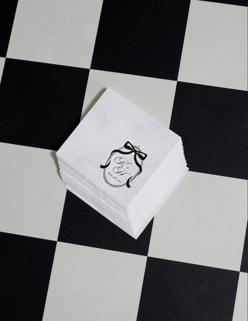 Custom NapkinsElevate your event with our custom napkins, designed in your colour and style — handcrafted and delivered in just 5 days by The Laldie.Custom Napkins for Events & Weddings – The LaldiePaper NapkinsThe LaldieThe Laldie