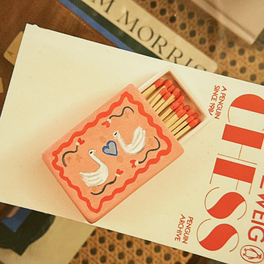 Luxury Handmade Match Holder I Artisan Match Box | Modern Decorative Match Storage