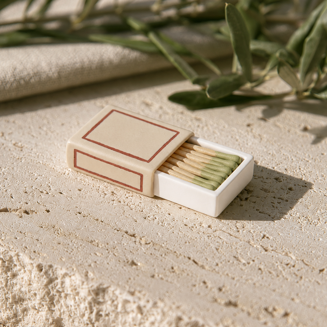 Luxury Handmade Match Holder I Artisan Match Box | Modern Decorative Match Storage