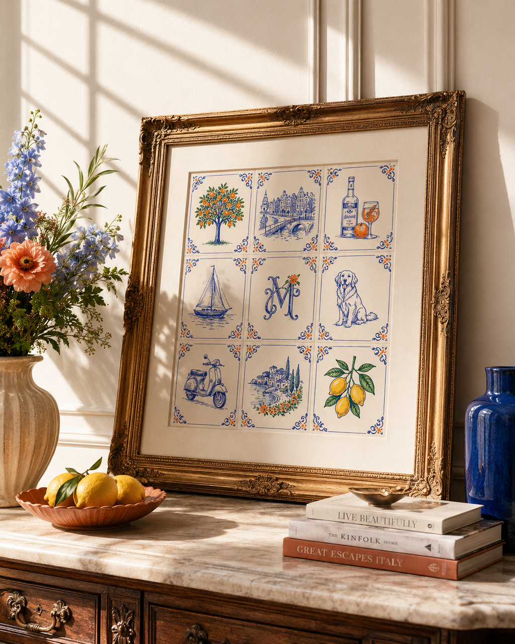 Personalised Dutch Tile Prints