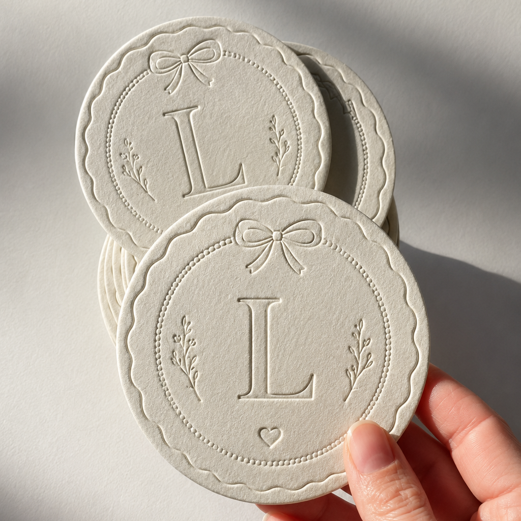 Custom Wedding Coasters, Personalized Elegant Coasters | The Laldie