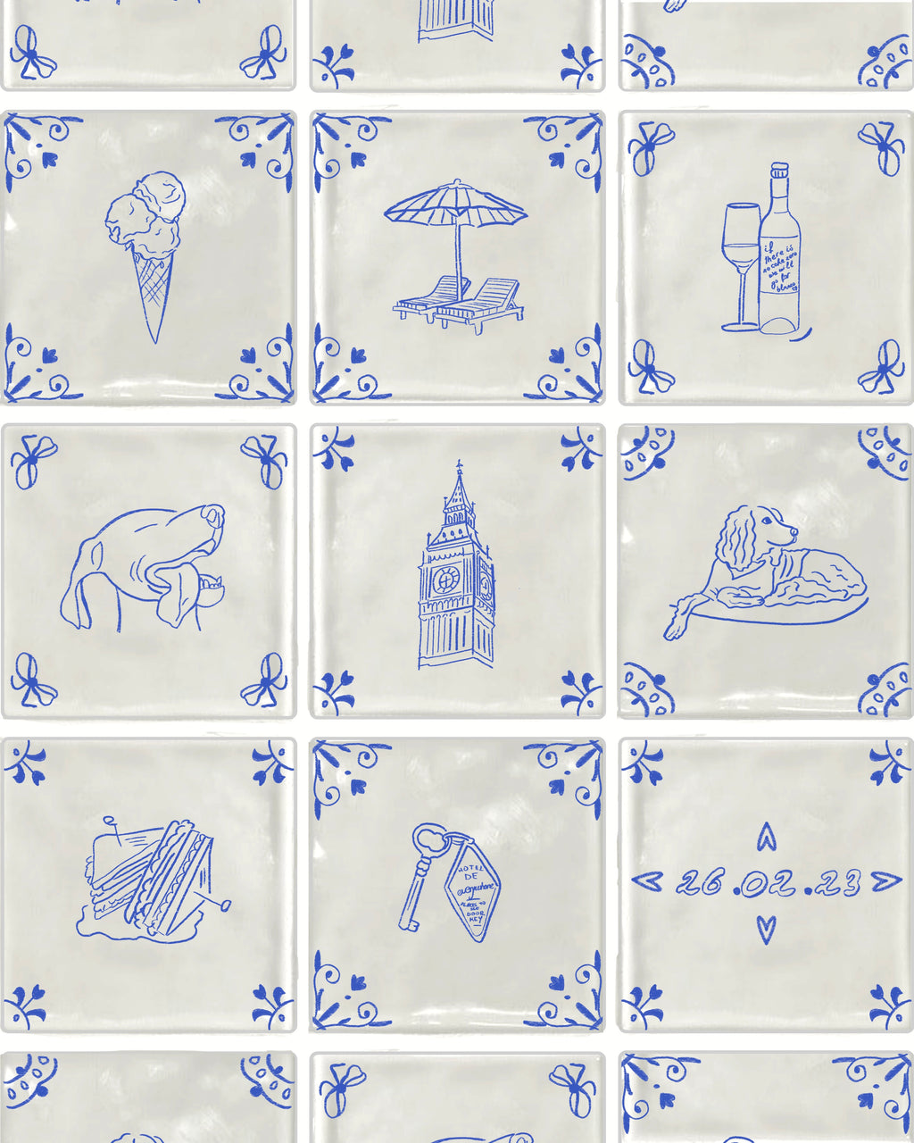 Personalised Dutch Tile Prints