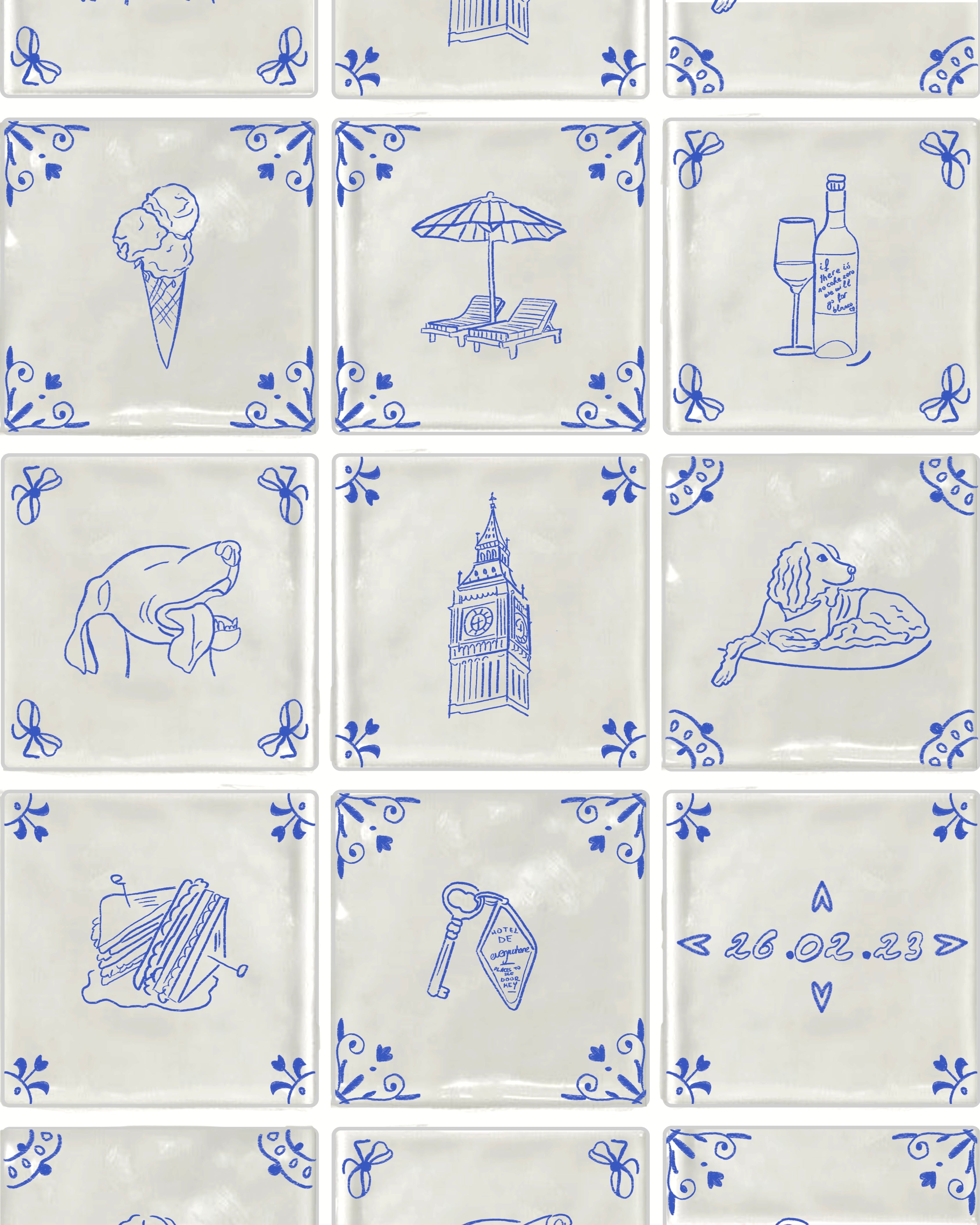 Personalised Dutch Tile Prints