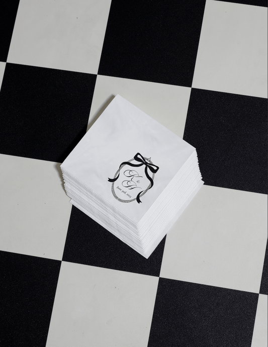 Custom NapkinsElevate your event with our custom napkins, designed in your colour and style — handcrafted and delivered in just 5 days by The Laldie.Custom Napkins for Events & Weddings – The LaldiePaper NapkinsThe LaldieThe Laldie