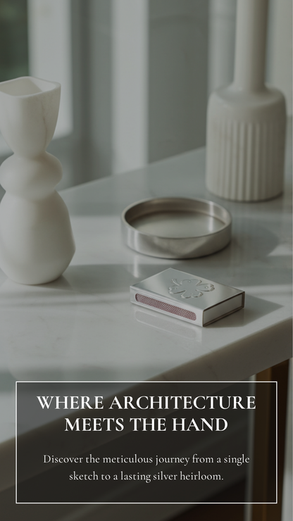 Silver Matchbox Holder, Luxury Decorative Match Holder | The Laldie