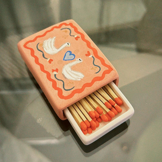 Luxury Handmade Match Holder I Artisan Match Box | Modern Decorative Match Storage