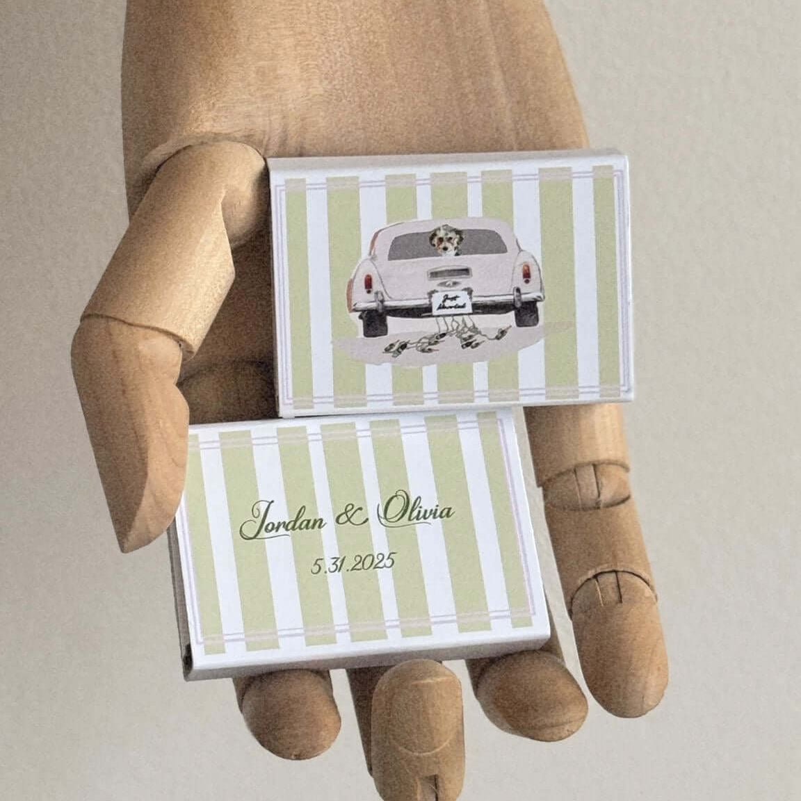 Custom Wedding Matchboxes | Hand - Illustrated, Elegant & Personal - The Laldie