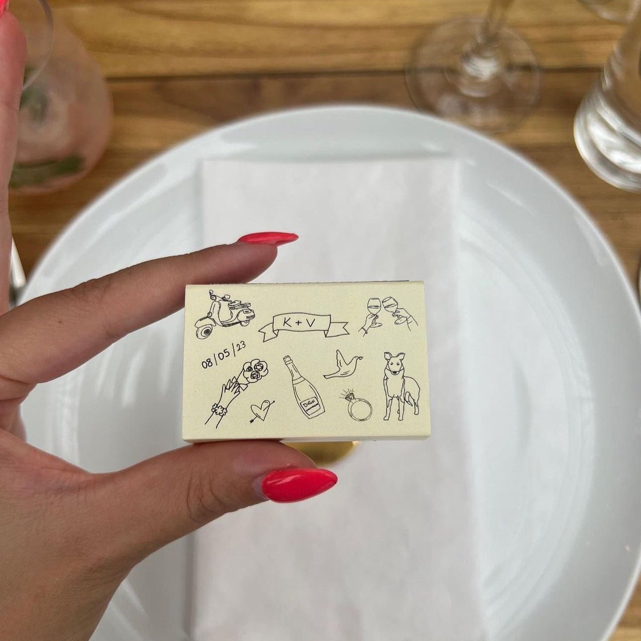 Elegant Custom Wedding Matchboxes | The Laldie - The Laldie