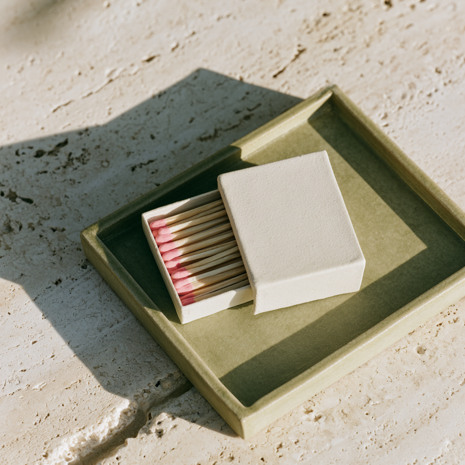 Luxury Handmade Match Holder I Artisan Match Box | Modern Decorative Match Storage