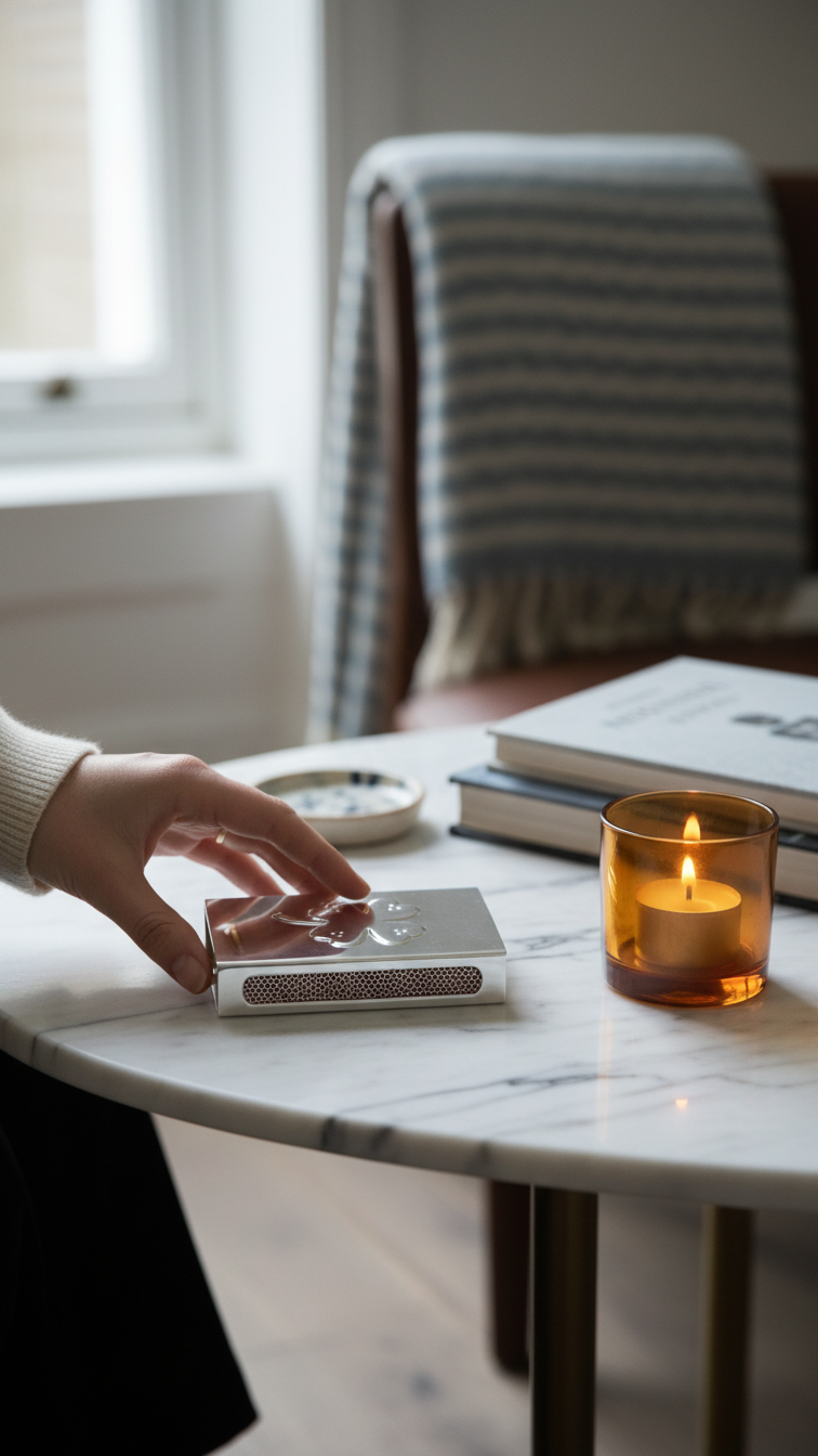 Silver Matchbox Holder, Luxury Decorative Match Holder | The Laldie